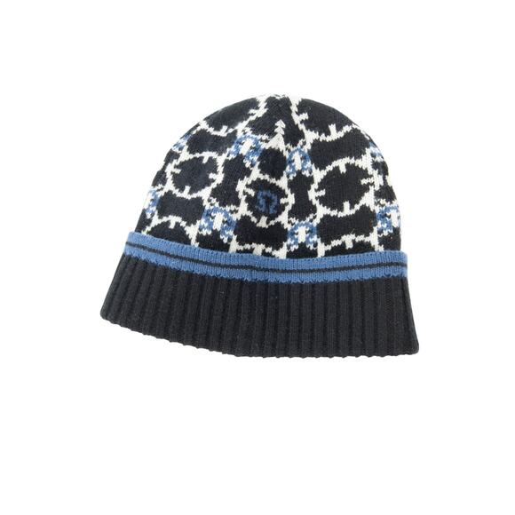 Ferragamo Accessories - FERRAGAMO Wool Blend Knit Gancini Beanie Hat OS